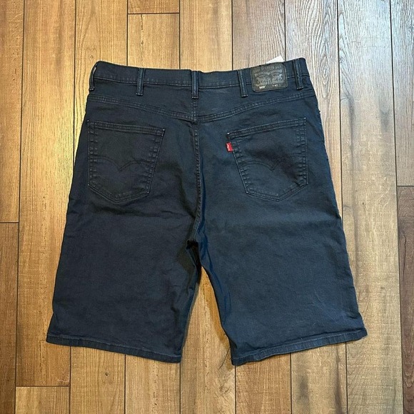 Vintage Levi's 569 baggy Navy blue jean shorts jorts size 40 - Picture 1 of 8